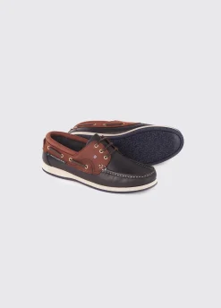 Commodore XLT Deck Shoe - Navy/Brown
