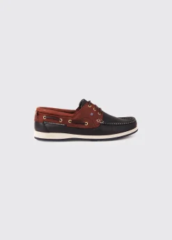 Commodore XLT Deck Shoe - Navy/Brown