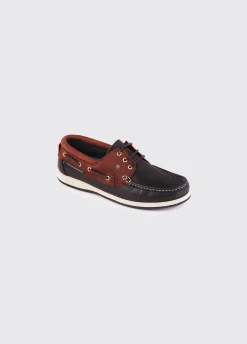 Commodore XLT Deck Shoe - Navy/Brown