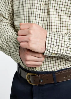 Connell Tattersall Check Shirt - Mahogany