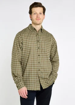 Connell Tattersall Check Shirt - Olive