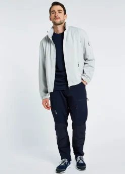Croatia Men's Fleece-lined Crew Jacket - Platinum