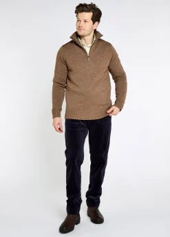 Doherty Men’s zip neck sweater - Elk