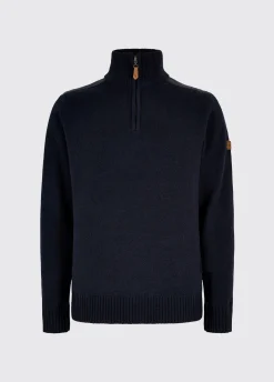 Doherty Men’s zip neck sweater - Navy