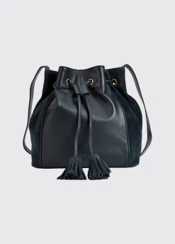 Doonbeg Cross-body bucket bag - Navy