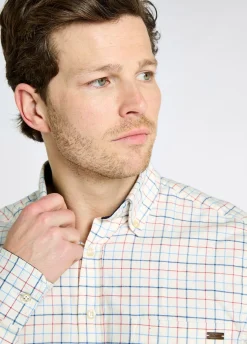 Drumcar Men’s tattersall check shirt - Indigo