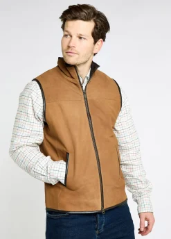 Dunhill Leather Gilet - Tan