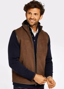 Dunhill Leather Gilet - Walnut
