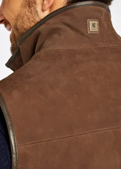Dunhill Leather Gilet - Walnut