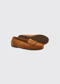 Florence Deck Shoe - Cognac
