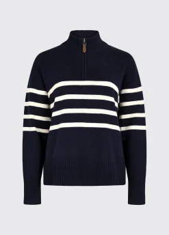 Fonthill Women’s Zip Neck Sweater - Navy