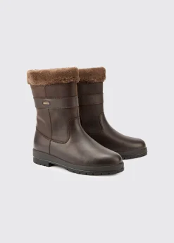 Foxrock Ladies Fur Lined County Boot - Mocha