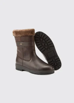Foxrock Ladies Fur Lined County Boot - Mocha