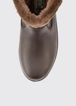 Foxrock Ladies Fur Lined County Boot - Mocha