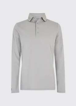 Freshford Mens Long-sleeved Polo - Platinum