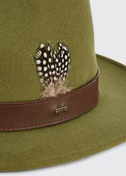 Gallagher Ladies Felt Hat - Olive