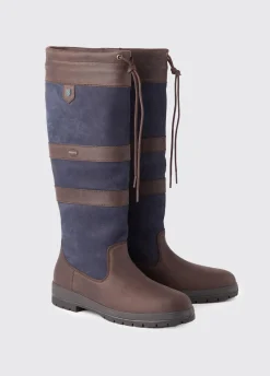 Galway Ladies Country Boot - Navy/Brown