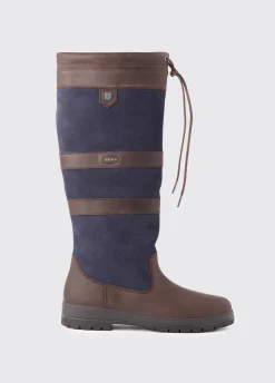 Galway Ladies ExtraFit™ Country Boot - Navy/Brown