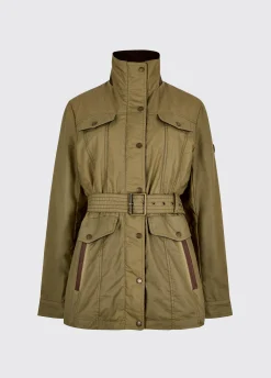 Gandon Women's wax cotton coat - Golden Khaki