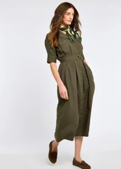 Gaynor Women’s Linen Dress - Khaki