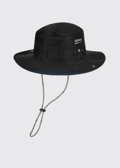 Genoa Brimmed Sun Hat - Black