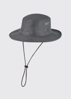 Genoa Brimmed Sun Hat - Graphite