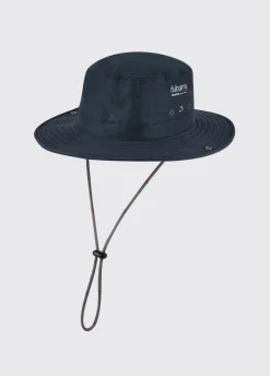 Genoa Brimmed Sun Hat - Navy