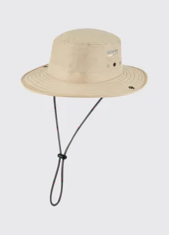 Genoa Brimmed Sun Hat - Stone