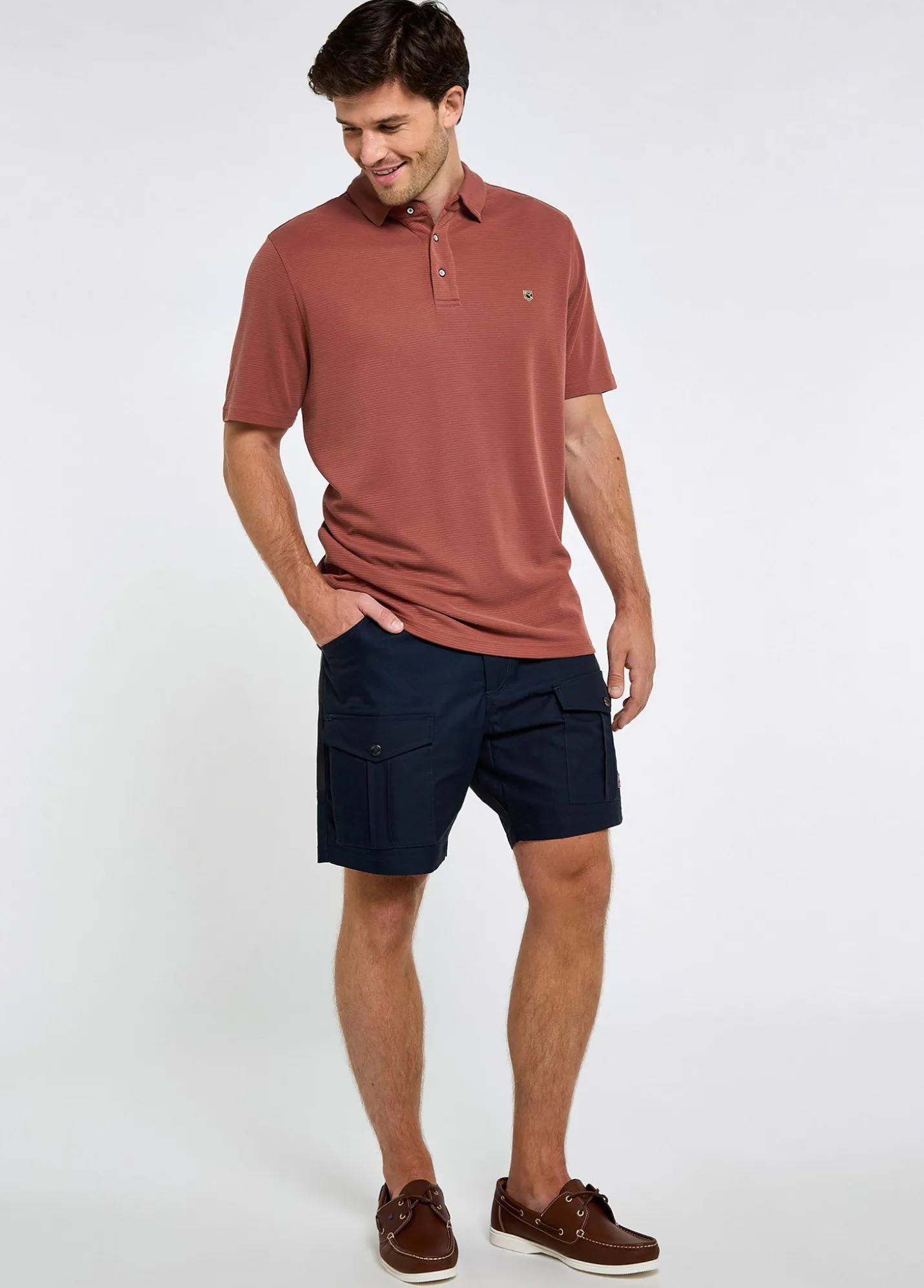 Gilligan Men’s Tencel™ Modal Polo - Rust