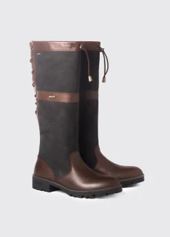 Glanmire Ladies Adjustable Calf Country Boot - Black/Brown