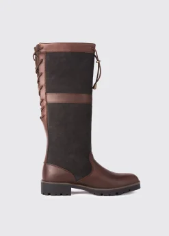 Glanmire Ladies Adjustable Calf Country Boot - Black/Brown