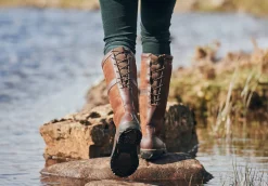 Glanmire Ladies Adjustable Calf Country Boot - Walnut