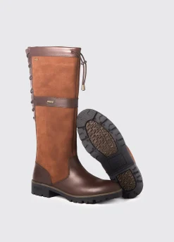 Glanmire Ladies Adjustable Calf Country Boot - Walnut