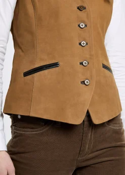 Greville Ladies Tailored Waistcoat - Tan