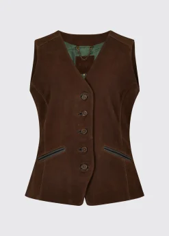 Greville Ladies Tailored Waistcoat - Walnut