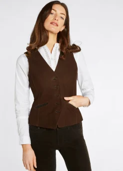 Greville Ladies Tailored Waistcoat - Walnut