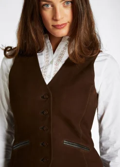 Greville Ladies Tailored Waistcoat - Walnut