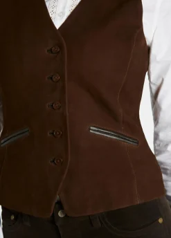Greville Ladies Tailored Waistcoat - Walnut