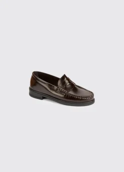Harvard Ladies Casual Loafer- Mahogany