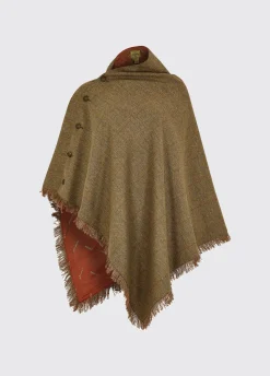 Hazelwood Tweed Poncho - Burren