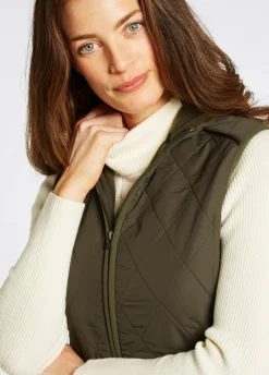 Heywood Women’s Quilted Gilet- Olive