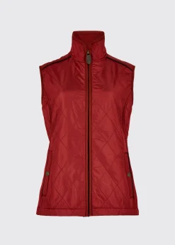 Heywood Women's Quilted Gilet - Red Pepper