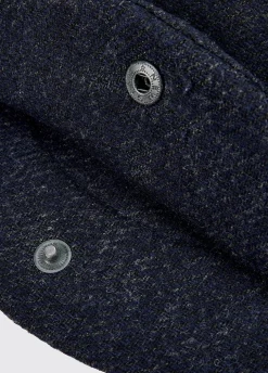 Holly Tweed Flat Cap - Navy