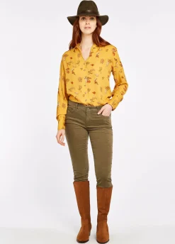 Honeysuckle Jeans - Dusky Green