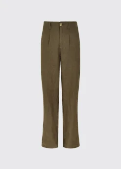 Kelby Women’s Linen Trousers - Khaki