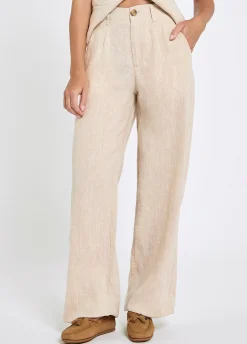 Kelby Women’s Linen Trousers - Oatmeal
