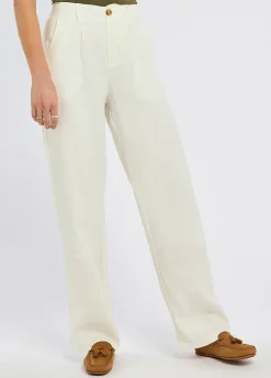 Kelby Women’s Linen Trousers - White