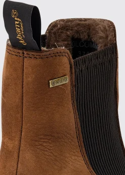 Kilcommon Faux Fur-lined Chelsea Boot - Walnut