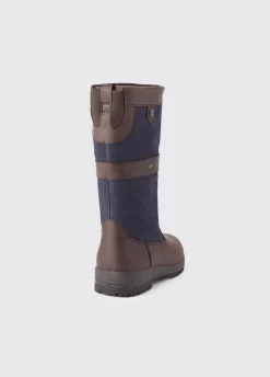 Kildare Ladies Country Boot - Navy/Brown