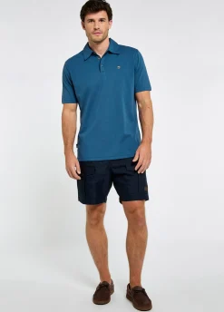 Kilmurray Men’s Three-Button Polo - Indigo